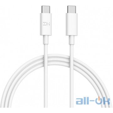 Кабель USB Type-C ZMI AL308E USB-C to USB-C Cable 5A White 1.5m