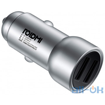 Автомобільний зарядний пристрій Roidmi Car Charger Silver (CDQ01RM)