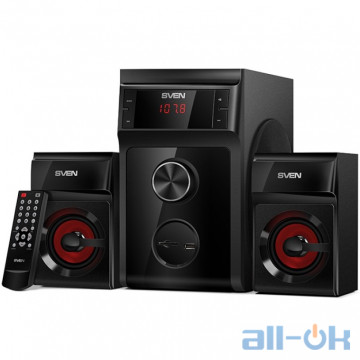 Мультимедійна акустика SVEN MS-302 Black UA UCRF