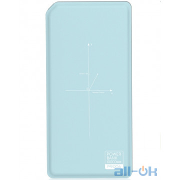 Зовнішній акумулятор (Power Bank) REMAX Proda Chicon Wireless PPP-33 10000mAh White Blue