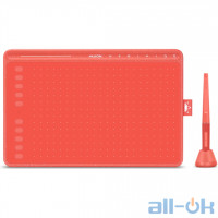 Графічний планшет Huion HS611 Coral Red 