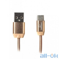 Кабель USB Type-C Cablexpert USB2.0 AM/CM Gold 1m (CCPB-C-USB-08G)