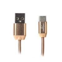 Кабель USB Type-C Cablexpert USB2.0 AM/CM Gold 1m (CCPB-C-USB-08G)