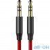 Аудио-видео кабель Baseus Audio Cable AUX 3.5mm Jack M30 Yiven 1m Red/Black (CAM30-B91) — интернет магазин All-Ok. Фото 4