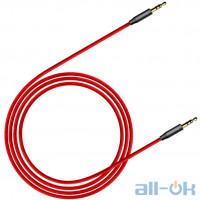 Аудіо-відео кабель Baseus Audio Cable AUX 3.5mm Jack M30 Yiven 1m Red/Black (CAM30-B91)