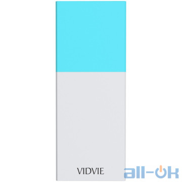 Зовнішній акумулятор (Power Bank) Vidvie PB705 5700 мАг Blue