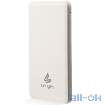Зовнішній акумулятор (Power Bank) Lenyes X20 PowerBank 5000 White