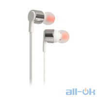 Навушники з мікрофоном JBL T210 Grey (JBLT210GRY) 