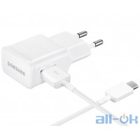 Мережевий ЗП для мобільних телефонів, планшетів Samsung EP-TA20EWECGRU White Plus Type-C Cable (2A) White UA UCRF