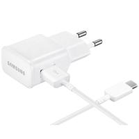 Мережевий ЗП для мобільних телефонів, планшетів Samsung EP-TA20EWECGRU White Plus Type-C Cable (2A) White UA UCRF