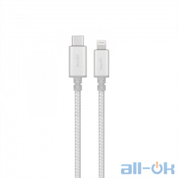 Кабель Lightning Moshi Integra USB-C to Lightning Cable Jet Silver 1.2m (99MO084105)