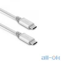 Кабель USB Type-C Moshi Integra USB-C to USB-C Cable Jet Silver 1m (99MO084244)
