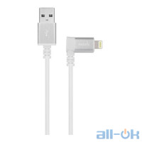 Кабель Lightning Moshi Lightning to USB Cable 90-degree White (1.5 m) (99MO023128)