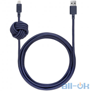 Кабель Lightning NATIVE UNION Night Cable Lightning Marine (3 m) (NCABLE-KV-L-MAR)