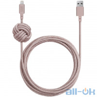 Кабель Lightning NATIVE UNION Night Cable Lightning 3m Rose (NCABLE-KV-L-ROSE)