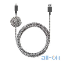 Кабель Lightning NATIVE UNION Night Cable Lightning Zebra (3 m) (NCABLE-KV-L-ZEB)