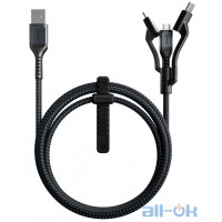 Кабель Nomad Universal Cable 3 in 1 Black (1.5 m) (NM0191AB00)