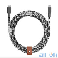 Кабель Native Union Belt Cable USB-C to USB-C Zebra (2.4 m) (BELT-KV-C-ZEB)