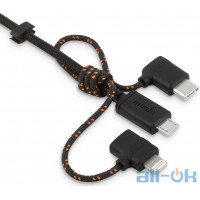 Кабель Moshi 3-in-1 Universal Charging Cable Metro Black (99MO023047)