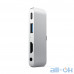 Мультипортовий адаптер Satechi Aluminum Type-C Mobile Pro Hub Silver (ST-TCMPHS) — інтернет магазин All-Ok. фото 1