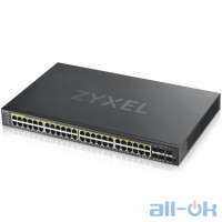 Комутатор керований ZyXEL GS1920-48HP V2 (GS192048HPV2-EU0101F) UA UCRF 