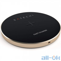 Бездротовий ЗП для мобільних телефонів Satechi Wireless Charging Pad Gold (ST-WCPG)