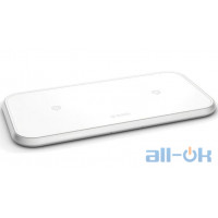 Бездротовий зарядний пристрій Zens Dual Aluminium Wireless Charger 10W White (ZEDC04W/00)