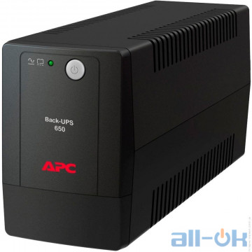 Лінійно-інтерактивне ДБЖ APC Back-UPS 650VA (BX650LI-GR) UA UCRF