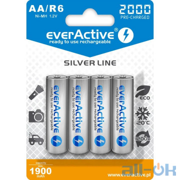 Акумулятор everActive AA/HR06 Ni-MH 2000mAh EVHRL6-2000 BL 4 шт.