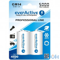 Акумулятор everActive Professional Line C 5000мАч 2шт/уп (EVHRL14-5000)