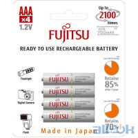 Акумулятор Fujitsu AAA 750mAh NiMh 4шт HR-4UTC