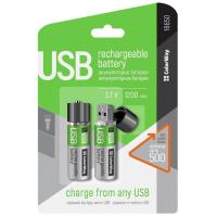 Акумулятор (USB роз'єм) ColorWay 18650 1200mAh Li-Pol 2шт USB (CW-UB18650-03)