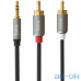 Кабель Hoco AUX Lotus Double RCA Audio 3.5 mm 1.5 m UPA10 Grey — інтернет магазин All-Ok. фото 1