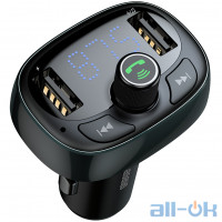 FM-трансмітер Baseus T typed Wireless MP3 charger with car holder Tarnish CCALL-TM0A UA UCRF