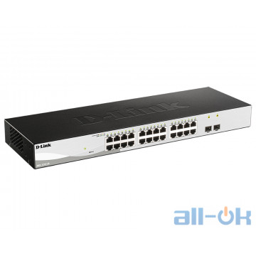 Комутатор керований 2 рівня D-Link WebSmart (DGS-1210-26) UA UCRF