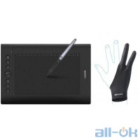 Монітор-планшет Huion H610 Pro V2 + рукавичка UA UCRF