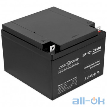 Акумулятор для ДБЖLogicPower LPM 12 - 26 AH (4134) UA UCRF