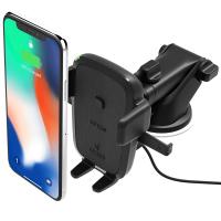 Автомобільний тримач для смартфона iOttie One Touch Wireless Fast Charging Dash & Windshield Mount Black (HLCRIO134AM)