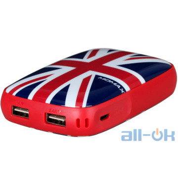 Зовнішній акумулятор (Power Bank) Momax iPower Art External Battery 9000mAh British Flag (IP61R)