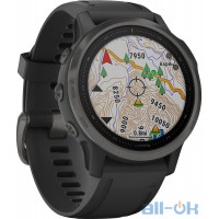 Спортивний годинник Garmin Fenix 6S Pro Sapphire Carbon Gray DLC with Black Band 010-02159-24