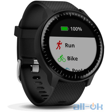 Спортивні годинник Garmin Vivoactive 3 Music Black with Silver Hardware 010-01985-01