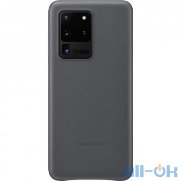 Чохол для смартфону Samsung G988 Galaxy S20 Ultra Leather Cover Gray (EF-VG988LJEG)