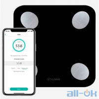 Ваги підлогові електронні Yunmai Balance Smart Scale Black (M1690-BK)