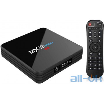 Медіаплеєр стаціонарний MX10 Pro TV Box Smart TV Rockchip 3328 4/32Gb 4K Android 7.1