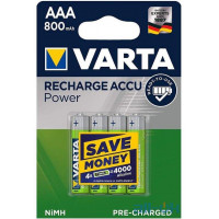 Акумулятор Varta Recharge Accu AAA/HR03 Ni-MH 800 mAh BL 4шт