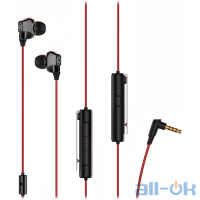 Навушники з мікрофоном Baseus Immersive virtual 3D gaming earphone H08 Red/Black (NGH08-91)
