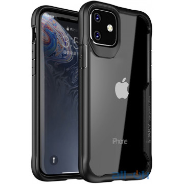 Чохол-накладка Ipaky Survival TPU Frame Injected Anti-Scratch PC Case Apple iPhone 11 Black