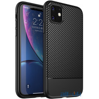 Чохол-накладка Ipaky Moosy Series/TPU With Carbon Fiber Case Apple iPhone 11 Black