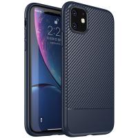 Чохол-накладка Ipaky Moosy Series/TPU With Carbon Fiber Case Apple iPhone 11 Blue