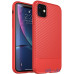Чохол-накладка Ipaky Moosy Series/TPU With Carbon Fiber Case Apple iPhone 11 Red — інтернет магазин All-Ok. фото 1